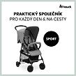 Hauck Sporťák Sport Grey