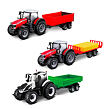 Bburago Farm Traktor na zotrvačník s vlečkou 10 cm, viac druhov