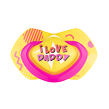 CANPOL BABIES B - Set symetrických silikónových cumlíkov 6-18m NEON LOVE ružový