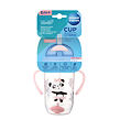 Canpol babies Nevylievací hrnček so slamkou a závažím EXOTIC ANIMALS 270ml ružový