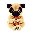 TY Beanie Babies IZZY, 15 cm - psík s čiernymi ušami