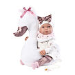 Llorens 84456 NEW BORN - realistická bábika bábätko so zvukmi a mäkkým látkovým telom - 44 cm