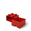LEGO úložný box 4 s šuplíkom - červená