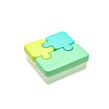 Melii Olovrantový box Puzzle 850 ml - zelený, limetkový, modrý