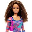 Mattel Barbie modelka 206 - Dúhové marble šaty