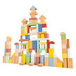 New Classic Toys Drevené stavebné kocky - 100 ks