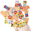New Classic Toys Drevené domino - dopravné prostriedky