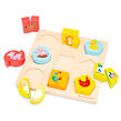 New Classic Toys Dřevěné vkládací puzzle - Tvary a zvířata