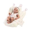 Llorens 73814 NEW BORN dievčatko, realistická bábika bábätko s celovinylovým telom 40 cm