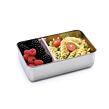 Nerezový Bento box 740 ml se silikonovým víkem - růžový