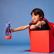 b.box Lahev na pití s brčkem 600 ml - Superman